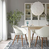 Kolçaklı sandalye, beyaz