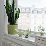 Tealight mumluk, açık yeşil, 11 cm