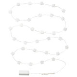 Aydınlatma zinciri, beyaz, 32'li, pilli