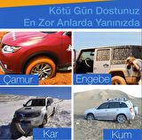 Kaydırmaz araç pedi Kar Çamur Kum İçin Anti Patinaj pedi Off road kar don için kaydırmaz