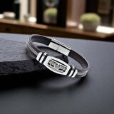  FM Hayat Ağacı Desenli Çelik Halatlı Erkek Bileklik 31834B17D3 