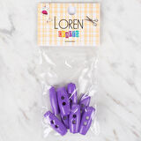 Loren Crafts 8 li Çoban düğme Mor Düğme - 444