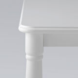 Mutfak masası takımı, beyaz-akasya, 4 sandalyeli