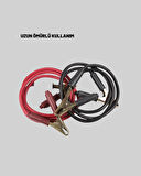 1200 Amper Jumper Kablo 2 Metre Bakır Uçlu Araç Takviye Seti