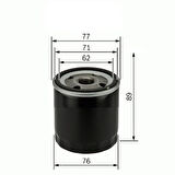 YAĞ FİLTRESİ TOYOTA AURIS COROLLA 1.4L 1NDTV NDE120 NDE150 2002-2009 / YARIS 1.4L 1NDTV NLP90 2006-2009 / HI LUX 2.5L 2KDFTV KUN15 KUN25 KUN26 VIGO 2005-2015 / 2.4L 2GDFTV GUN125 REVO 15- - KISA TIP 90915YZZJ3 9091520003 90915TB001