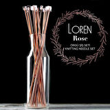 Loren Rose 35cm Örgü Şişi Seti