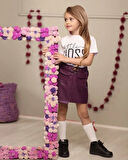 Kemerli Deri Etek Pamuk Penye Bluz Kombin