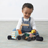 Vinç ve vagon seti, çok renkli, 29x15x12 cm