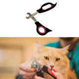 BufferBüyük Irk Köpek Kedi Çelik Uçlu Evcil Hayvan Tırnak Makası Pati Bakım Aleti Ergonomik Kaymaz