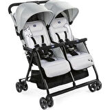 Nessiworld Chicco Ohlala Twin İkiz Bebek Arabası Silver