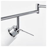 Spot lamba, nikel kaplama, 133 cm, 5 spotlu