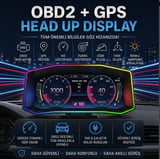 Ford mondeo focus fiesta için Harici digital gösterge Odb ekran arıza göstergesi turbo gösterge hayalet ekran