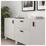 Kulp, antrasit, 100 mm, 2 adet