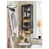 Banyo duvar dolabı, antrasit, 36x18x102 cm