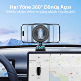 Sarsıntı önleyici 360 derece magsafe araç içi telefon tutucu manyetik araba telefon tutucu