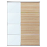 Gömme dolap için sürgü kapak, aynalı cam-ağartılmış meşe kaplama, 177x240 cm