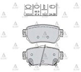 FREN BALATA QASHQAI 2014-2017 / 10-TRAIL 2014-2017 / KADJAR 2015-2017 DİSK ARKA 440606633R