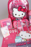 DEKOMUS İLE LİSANSLI YENİ SEZON "PINK LOVE KOLEKSİYONU" HELLO KITTY OKUL ÇANTASI,KALEM ÇANTASI,BESLENME KABI,MATARA İLEKIRTASİYE SETİ SETİ