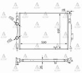 RADYATÖR SU QASHQAI 2007-2013 / QASHQAI+2 1.6 - 2.0 BENZİNLİ 26MM M-T BRAZING 21400 JD000
