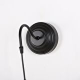 Pixiperi Hasır Retro Salon Duvar Siyah Aplik 41 cm 