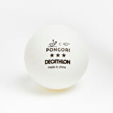 Masa Tenisi Topu - 3*  X4'lü - Beyaz - 900C