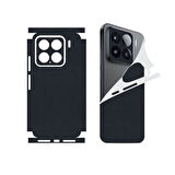 Xiaomi 15 Mi 15 için 360 full arka kaplama koruma sticker kılıfsız kullanım KARBON SİYAH