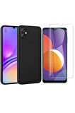 Samsung Galaxy A06 ile Uyumlu Kılıf Soft Yumuşak Telefon Kılıfı ve Temperli Cam Ekran Koruyucu
