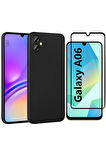 Samsung Galaxy A06 ile Uyumlu Telefon Kılıfı ve 5d Tam Kaplayan Cam Ekran Koruyucu