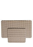 Banyo takımı 2li pelüş kaymaz taban özel tasarım bal peteği honeycomb 60cmx100cm-50cmx60cm
