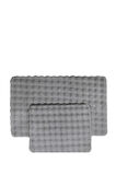 Banyo takımı 2li pelüş kaymaz taban özel tasarım bal peteği honeycomb 60cmx100cm-50cmx60cm