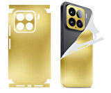 Xiaomi 15 Mi 15 için 360 full arka kaplama koruma sticker kılıfsız kullanım ALTIN