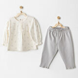 Andywawa AC26253 Baby Bow Bliss 2'li Takım Ekru