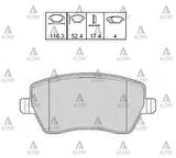 FREN BALATA CLIO 3 2006 / DUSTER 2010 / MICRA 2003 K12 / NOTE 2006 / SWIFT 2005 ÖN 410604076R