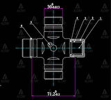 İSTAVROZ MAFSAL (ŞAFT) L-200 2006 4X2 / 4X4 (101MM 10 30MM İÇTEN SEGMAN) GUM 99