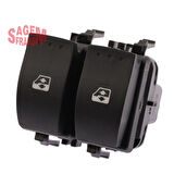 CAM AÇMA DÜĞMESİ CLIO 2 BBO 0220 ÖN SOL SİYAH ÇİFTLİ 8200060045