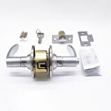 Vectis Kollu Topuzlu Kilit - Amerikan Tipi Otel Kilidi - Saten (Eski Topuzlu Kilit Yerine Uyumlu)