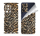Xiaomi Mi 13 Lite için uyumlu 360 full arka ve yan kaplama koruma sticker LEOPAR DESEN