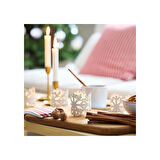 Tealight mumluk, beyaz, 8 cm