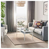 Büyük halı, kırık beyaz, 133x195 cm