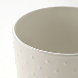 Seramik saksı, kırık beyaz, 12 cm