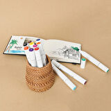 12 Parça Çift Taraflı Marker Boya Kalemi