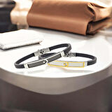  FM Ay Yıldız Türk Bayrağı Desenli Çelik Bileklik 3183SCB007 