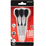 T100 CANAVERAL DART OKU - 3'LÜ - SİYAH - ÇELİK UÇ