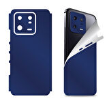 Xiaomi Mi 13 Pro için uyumlu 360 full arka ve yan kaplama koruma sticker MAT MAVİ