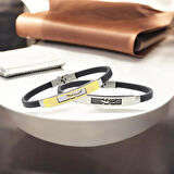  FM Kertenkele Desenli Çelik Bileklik 3183SCB009 