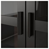 Vitrin, siyah, 80x190 cm