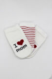 Nessiworld Bistyle Mom Dad 3'Lü Penye Soket Çorap 10123 Ekru