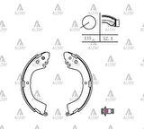 FREN BALATA L-200 1999-2006 4104 PABUÇ ARKA MN116512