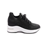 Yüksek Taban Taşlı Kadın Sneaker