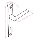 ALMITAL Lusso INOX Aynalı Kapı Kolu WC Kapı Kolu